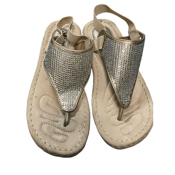 Cliffs by White Mountain Shoes - Cliffs Women's Sparkle Sandals Size 8.5